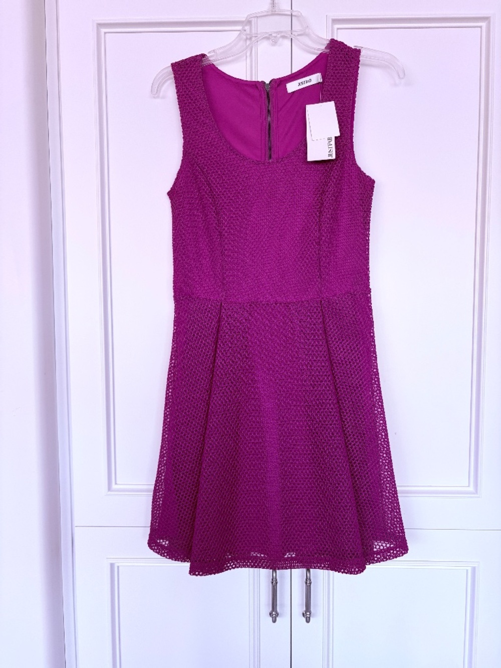 JustFab Red Crochet dress